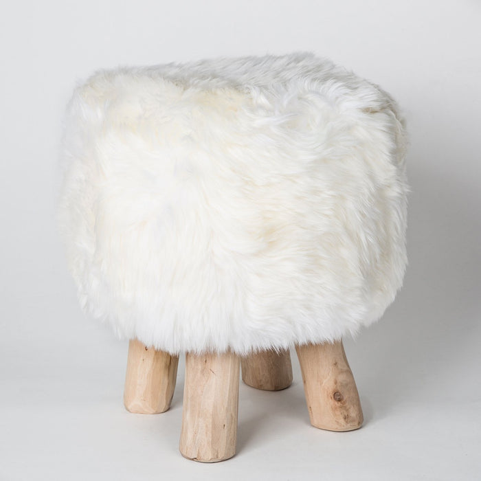 White Nordic Sheep Stool 