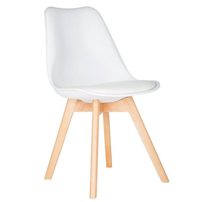 White Scandinavian Tulip Chair