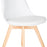 White Scandinavian Tulip Chair