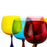 Yellow & Brown Burlesque Nason Moretti Goblet 