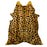 Yellow & Brown Giraffe Print Brazilian Cowhide Rug