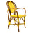 Yellow & White Mediterranean Bistro Armchair (B)