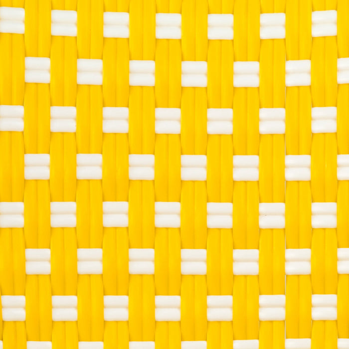 Yellow & White Mediterranean Bistro Armchair (B)