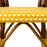 Yellow & White Mediterranean Bistro Armchair (B)