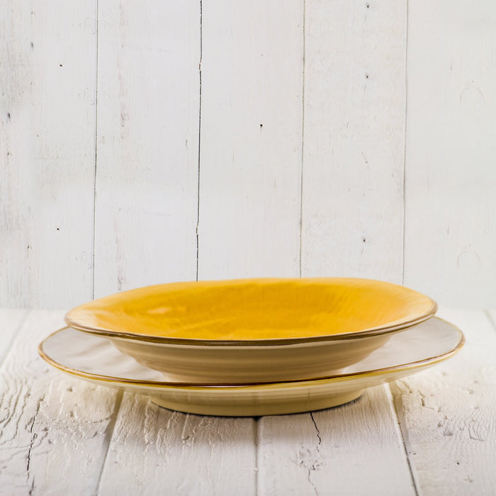 Yellow Dessert Plate