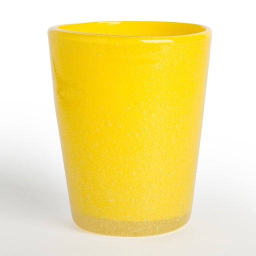 Yellow Handmade Memento Matera Glass Tumbler (Opaque)
