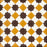 Yellow, White & Chocolate Petit Latti Carocim Tile (8" x 8") (pack of 12)